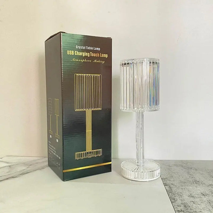 BowLift | Touch crystal lamp - 3-level dimmable light colors with elegant diamond cut!