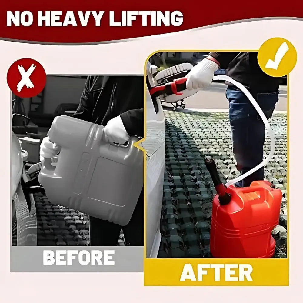 BowLift | Portable Battery Transfer Pump – With long suction hose and adjustable flow regulator