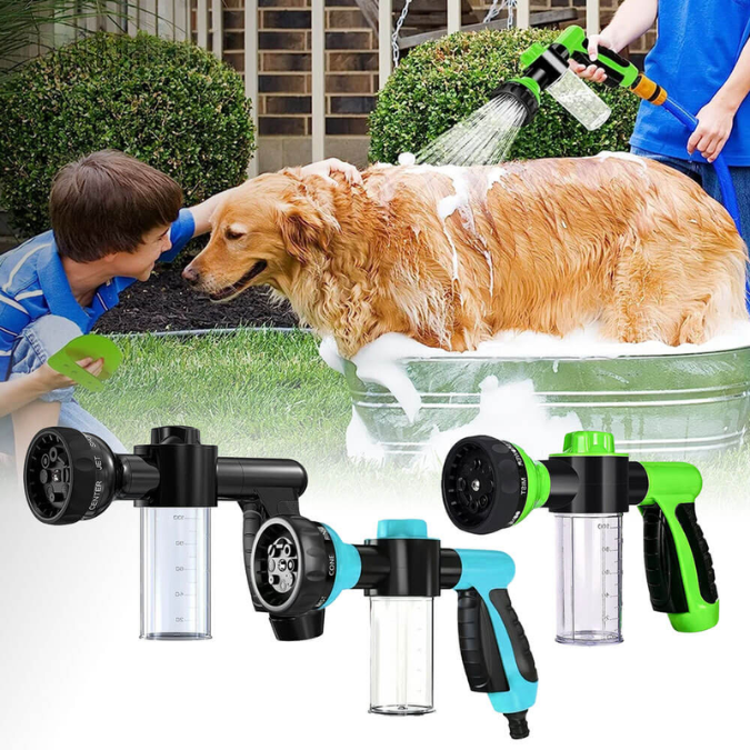 Portable Pet Care Foam Gun Bowlift