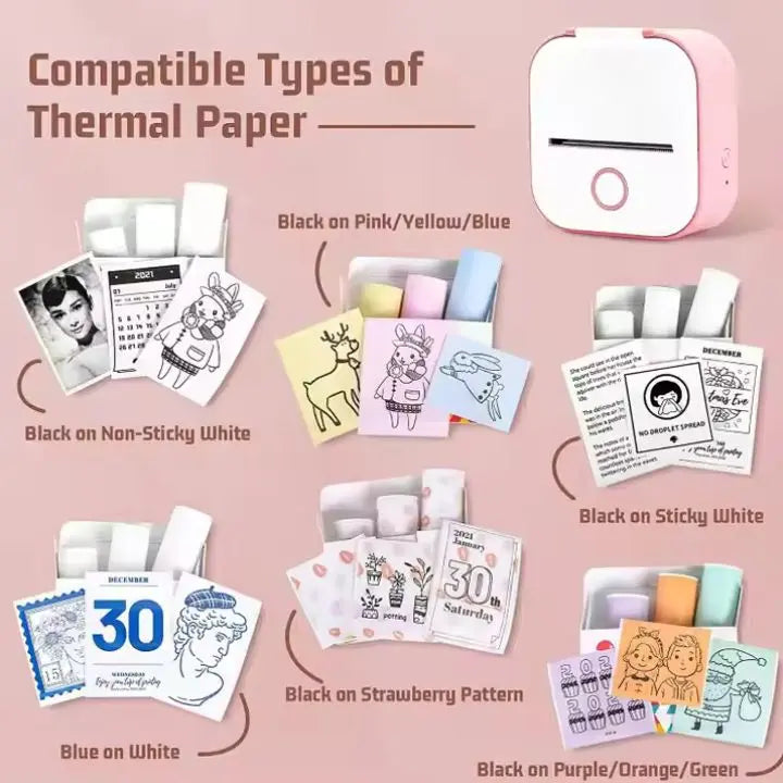 BowLift | Portable Mini Printer – Roll included