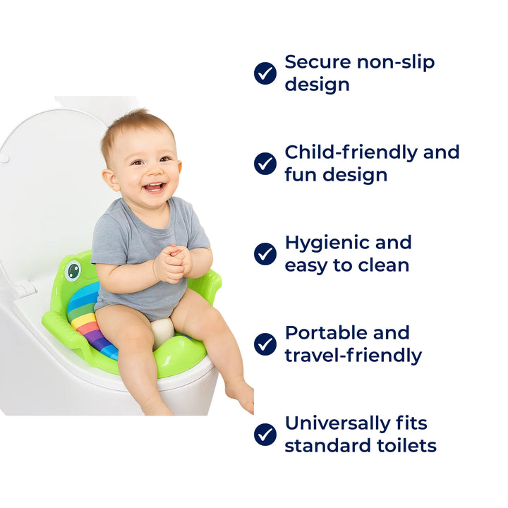 TrainEase | Portable Potty Seat – Secure Non‑Slip Design – Easy‑Clean Plastic – Compact Travel Solution for Potty Training Toddlers Bowlift
