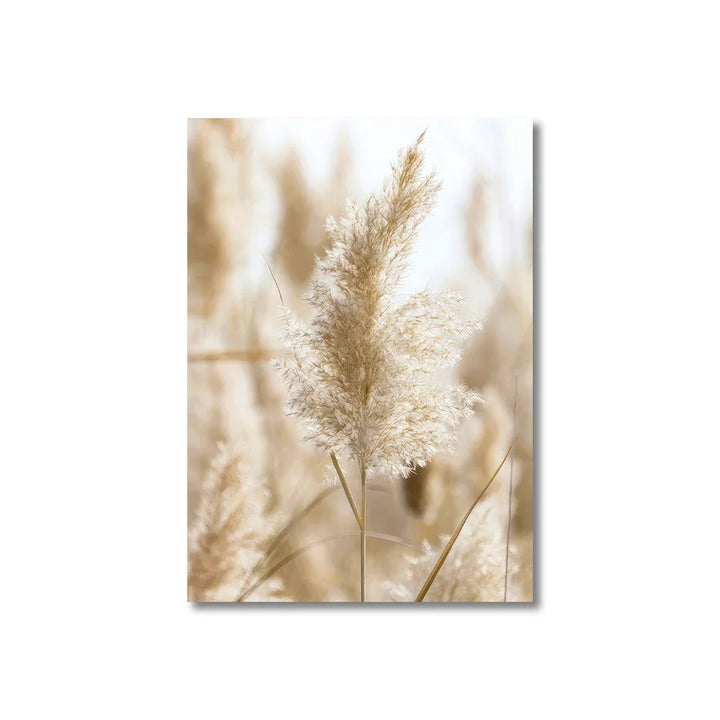 Tranquil Sea Grass Beach Seaside Landscape Wall Art Fine Art Canvas Prints Scandinavian Pictures Of Calm For Inspirational Living Room Decor | Bowlift