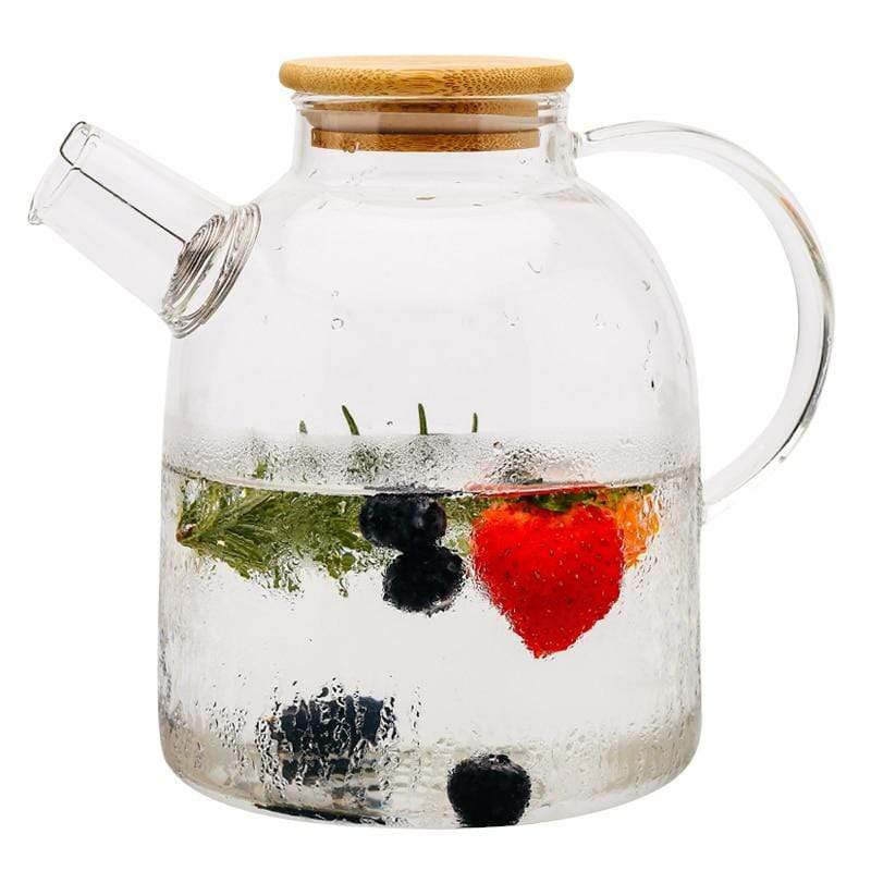 Transparent borosilicate glass teapot Bowlift