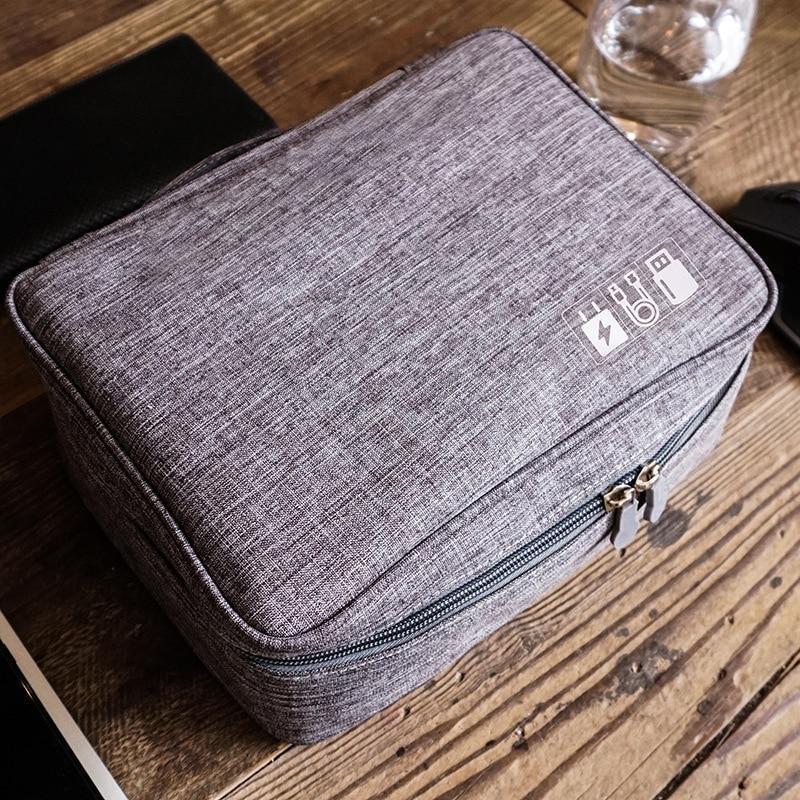BowLift | Wobag New Polyester Mens Travel Electronic Accessories Travel Bag Organizer For Date Line SD Card USB Cable Digital Device Bag