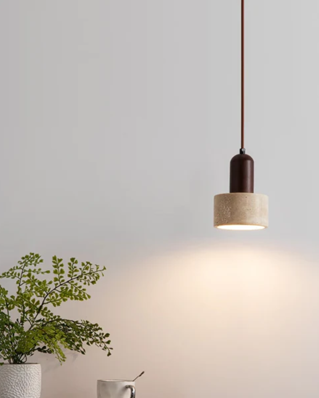 BowLift | Stylish Pendant Lamp with Stone Effect