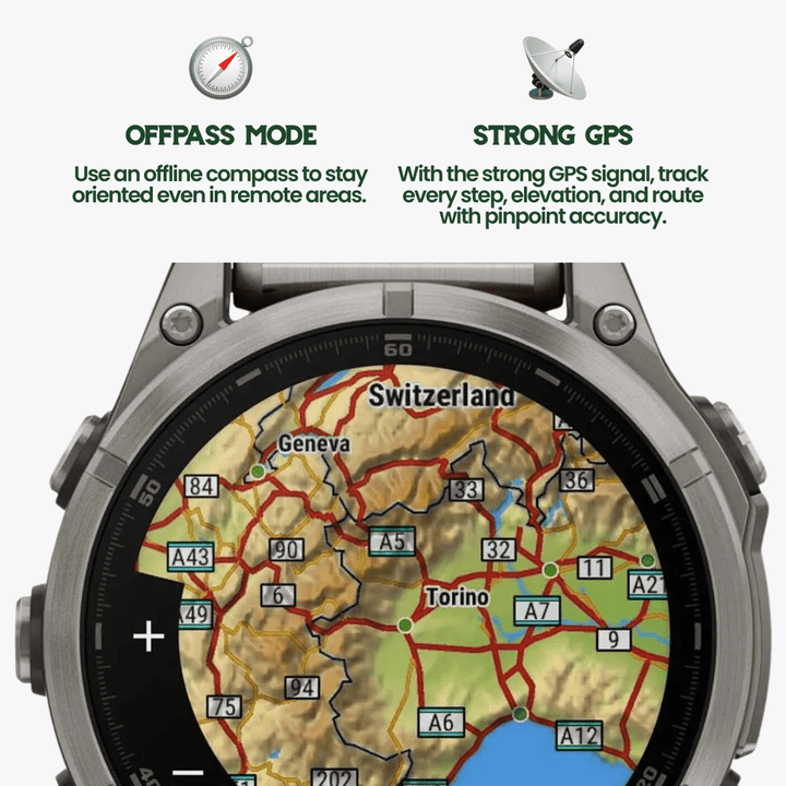 BowLift | Robust Outdoor Smartwatch with GPS and Health Monitoring