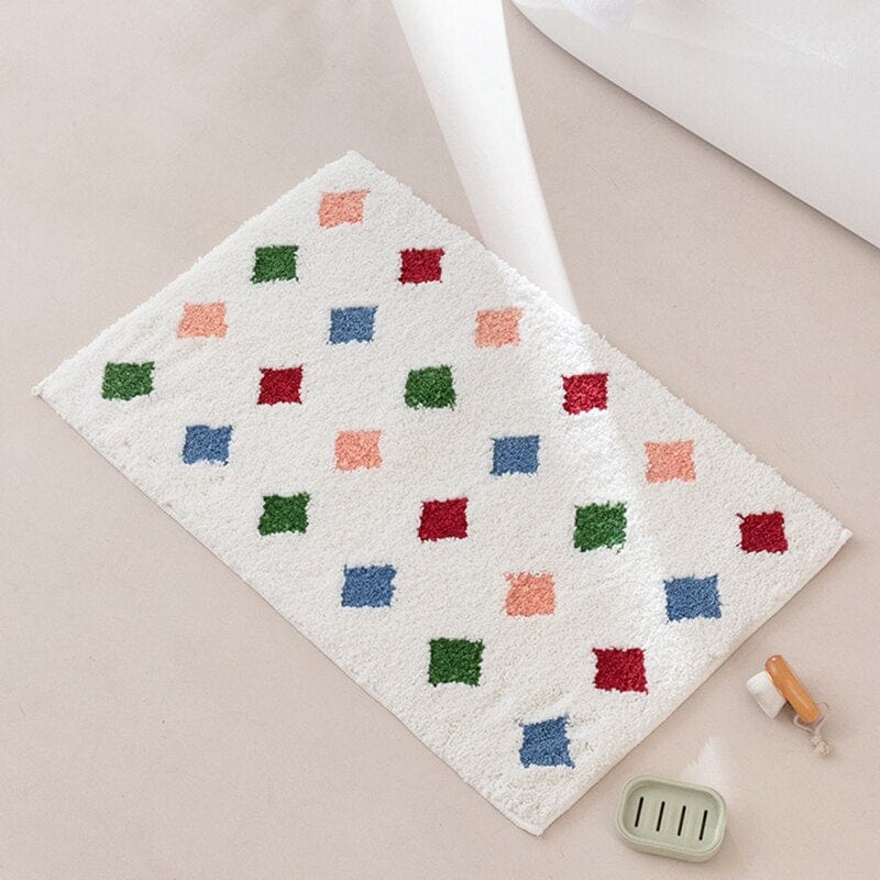 Tufting Dots Bathroom Mat Bowlift