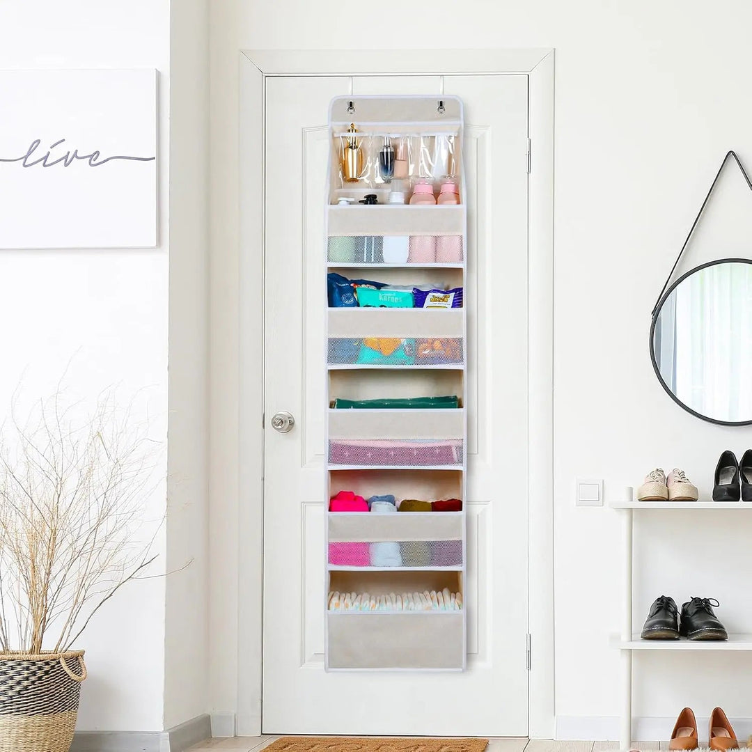 BowLift | Door Hanging Organizer with Mesh Compartments – 5-Tier Storage System