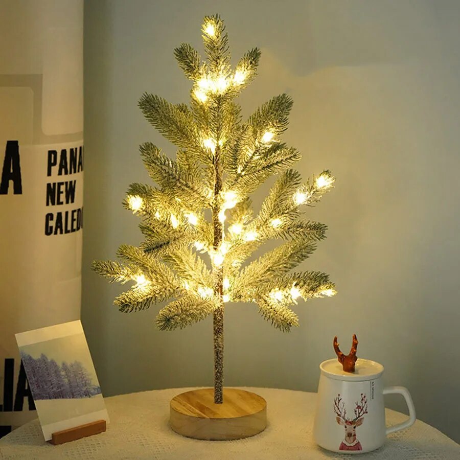 BowLift | LumiPine – LED Christmas tree table lamp with warm white light