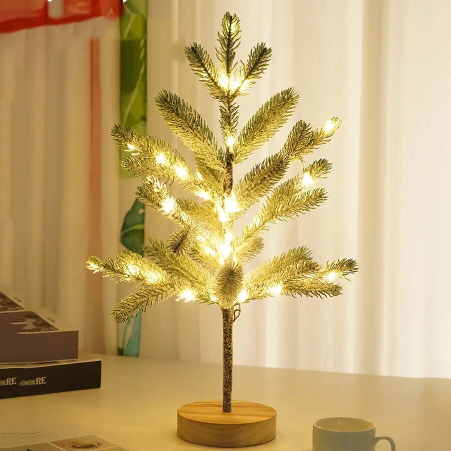 BowLift | LumiPine – LED Christmas tree table lamp with warm white light