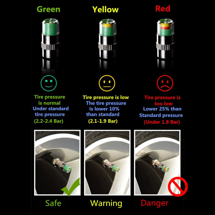 BowLift | Car Tyre Pressure Sensor Valve Caps