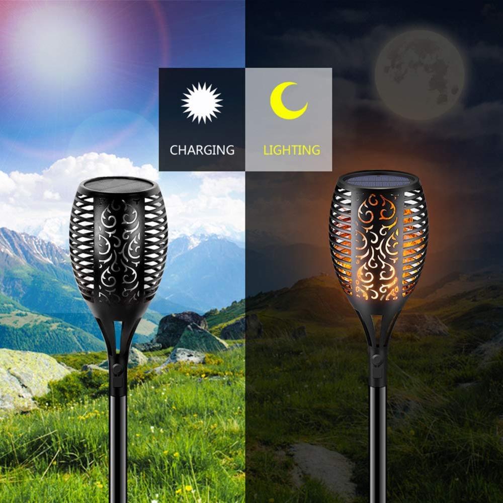 LED Solar Garden Torpedoes Deluxe 96 LED (4 pieces) | Bowlift