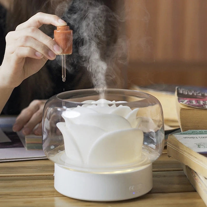 ÉclatScent – Luxury Fragrance Diffuser with LED Lighting Bowlift