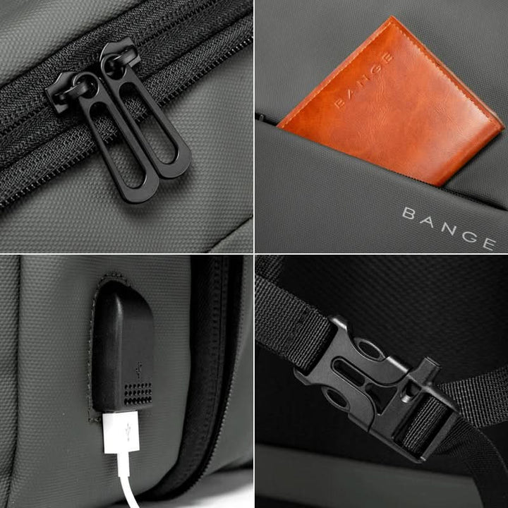 BowLift | Business backpack for men with USB connection & laptop compartment