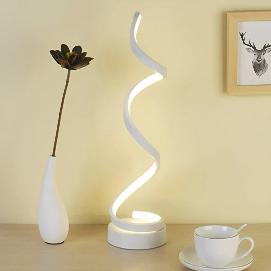 BowLift | Elegant Spiral Glow LED Desk Lamp – Energy Efficient, Sustainable & Eye-Friendly Design