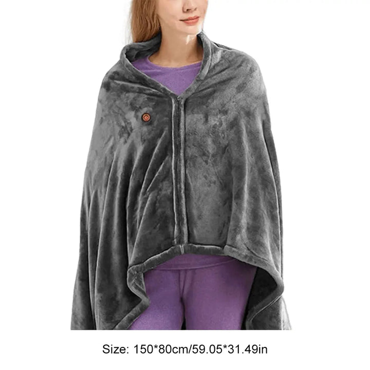 BowLift | WarmHaven Heated Fleece Blanket – Three Heat Settings and USB Connection for Personal Comfort