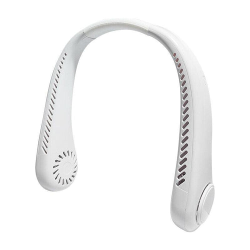Best Neck Fan UK - Portable Neck Fan Mini USB Rechargeable Lazy Neckband Bladeless Cooler | Bowlift