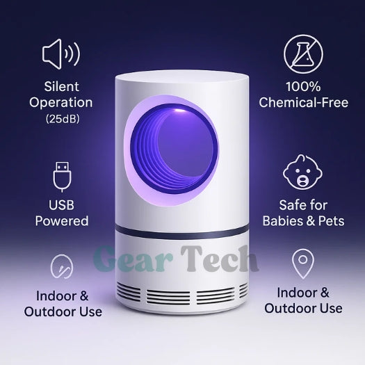 InsectoStop UV Fly Catcher – Electric Mosquito Lamp for Indoor and Outdoor | Bowlift