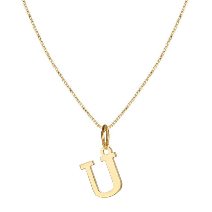 BowLift | 14k Minimal Serif Initial Necklace