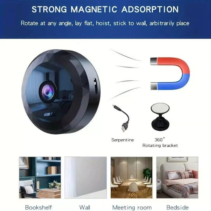 BowLift | Magnetic WiFi Security Camera with 1080P HD, Night Vision & Motion Detector