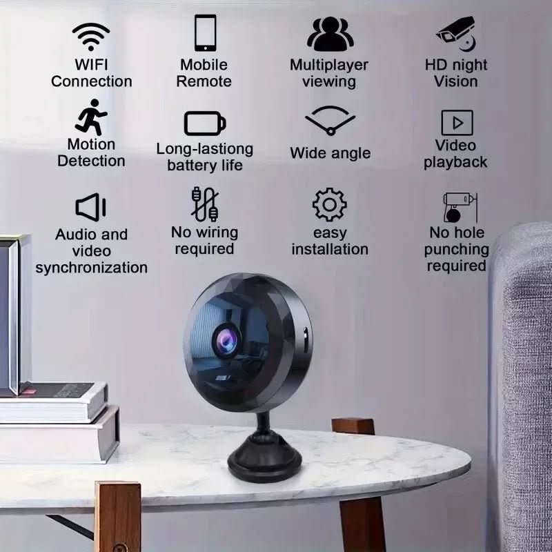 BowLift | Magnetic WiFi Security Camera with 1080P HD, Night Vision & Motion Detector