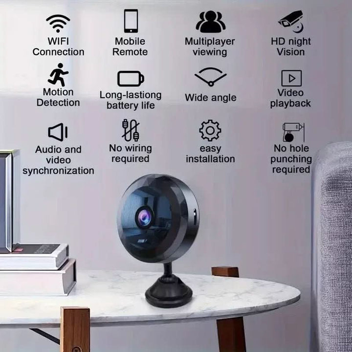 BowLift | Magnetic WiFi Security Camera with 1080P HD, Night Vision & Motion Detector