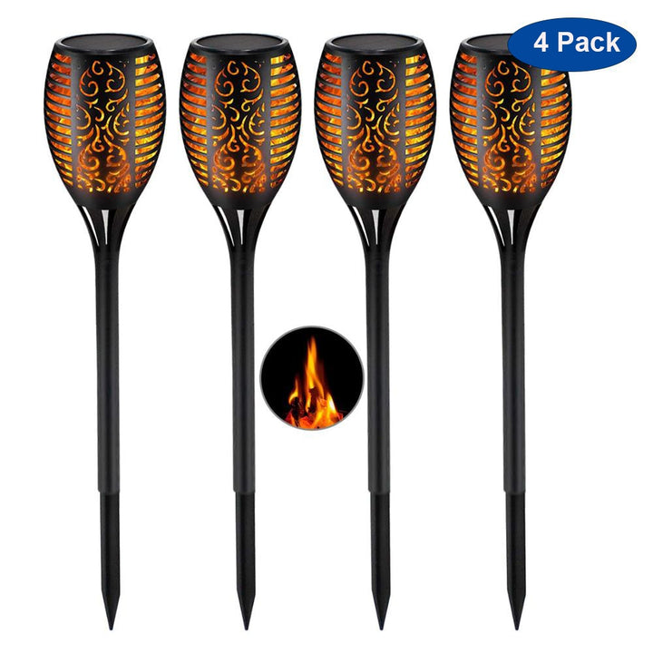 BowLift | LED Solar Garden Torches Deluxe 96 LED (4 pieces)