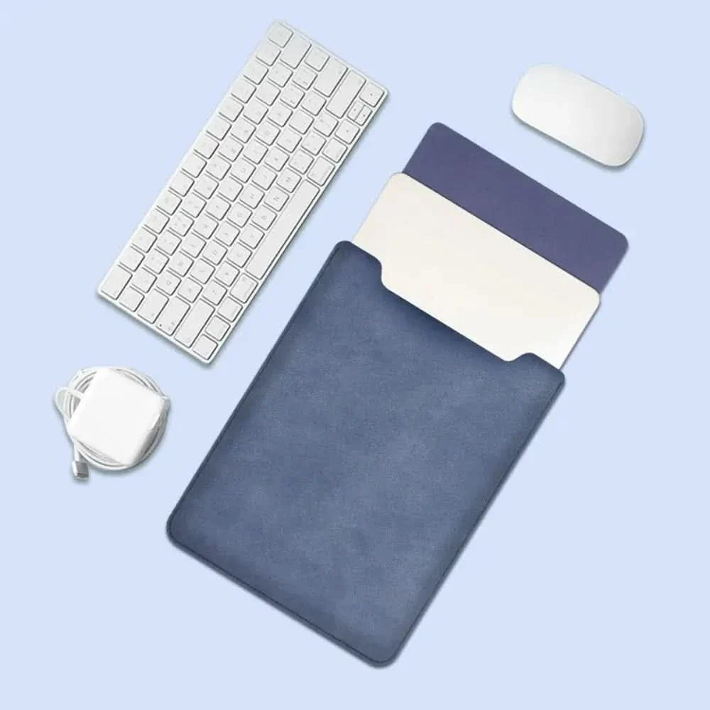 BowLift | Ultra-Slim PU Leather Laptop Sleeve (13–15 inch) – Water-Resistant & Multifunctional