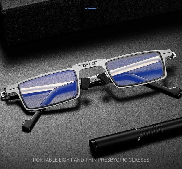 Ultralight screwless foldable reading glasses made of titanium material | Bowlift