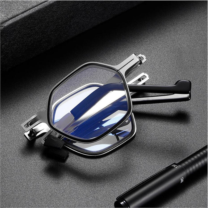 Ultralight screwless foldable reading glasses made of titanium material | Bowlift