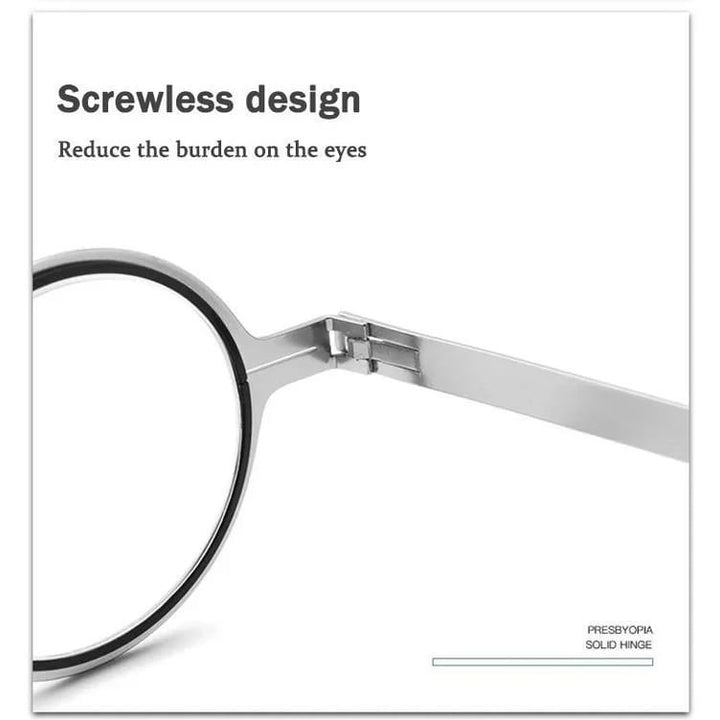 Ultralight screwless foldable reading glasses made of titanium material | Bowlift