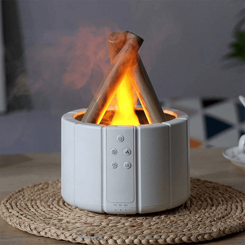BowLift | Lumafyre Aroma Diffuser | Ultrasonic Flame Humidifier | Fragrance Oil Function | Relaxing Lighting & Modern Design