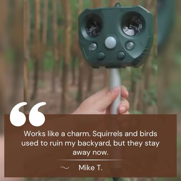 BowLift | Ultrasonic Animal Repellent for Garden & Outdoor Use