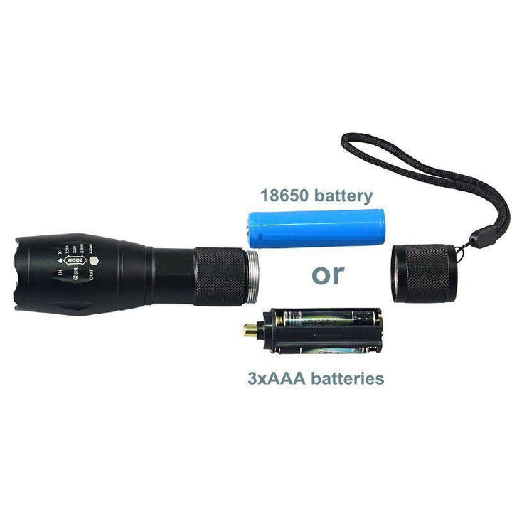BowLift | IcoolGadget Ultraviolet 365nM 395nM 4W Power LED Aluminum Zoom UV flashlight lamp Black light Torch