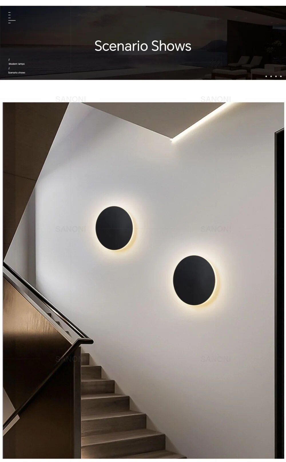 BowLift | Modern round LED wall lamp for stylish ambient lighting