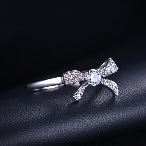 Swiss Crystal Bow Ring | Bowlift