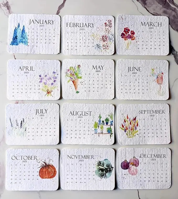 BowLift | Eco-friendly Plantable Seed Calendar 2025 – Grow Year-Round