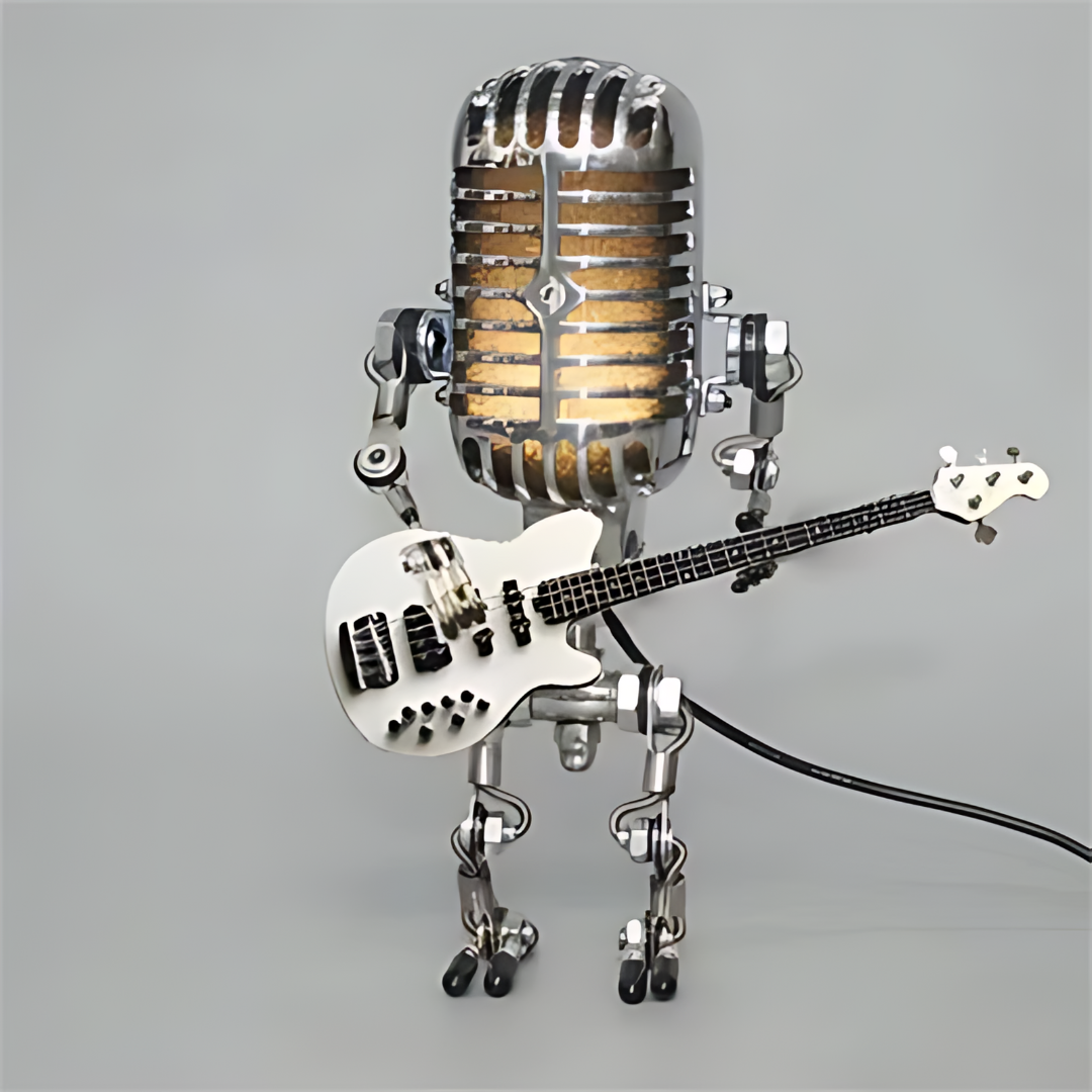 Robot table lamp with adjustable LED light | Bowlift