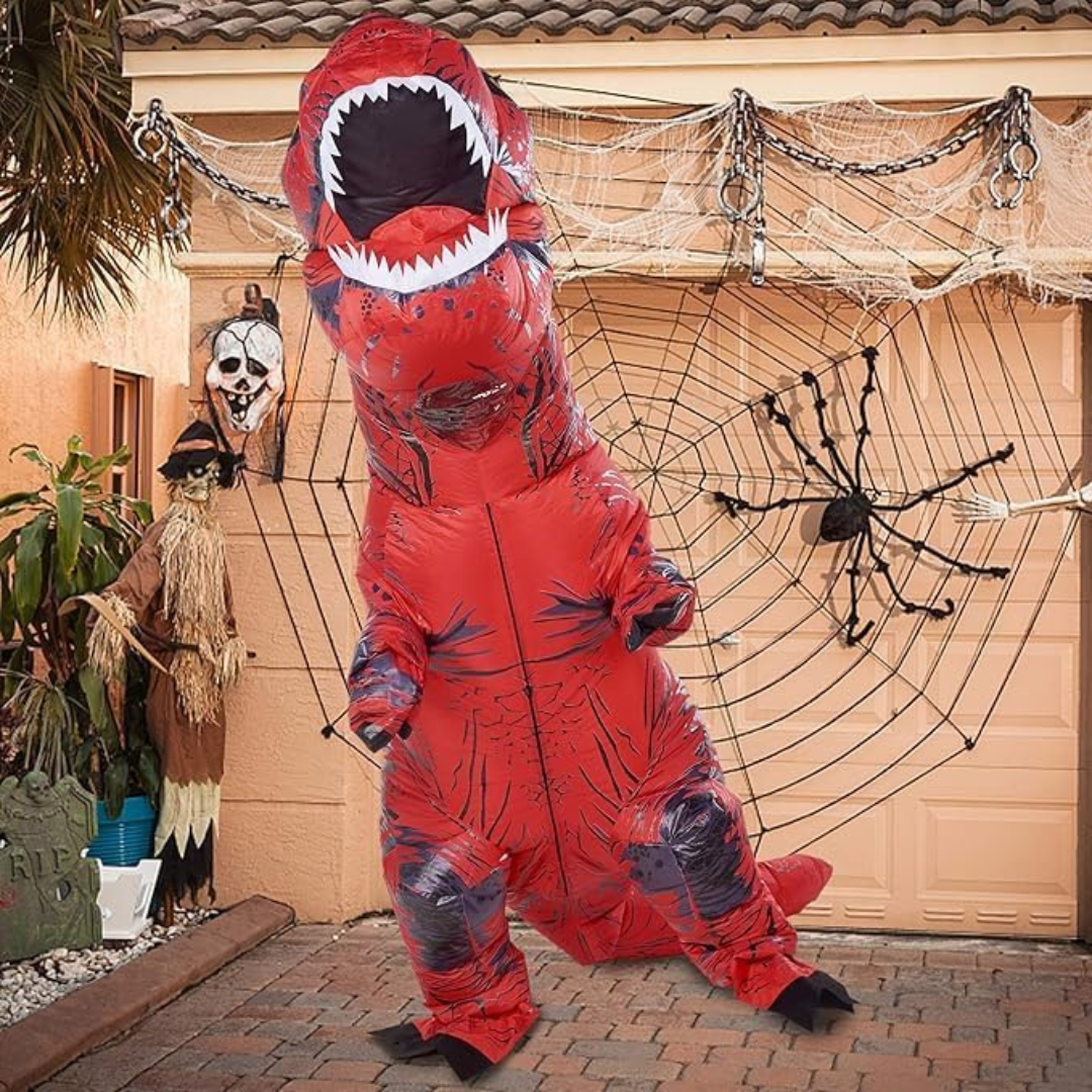 DinoBowliftast Inflatable T-Rex Costume – Gigantic Unisex Costume | Bowlift