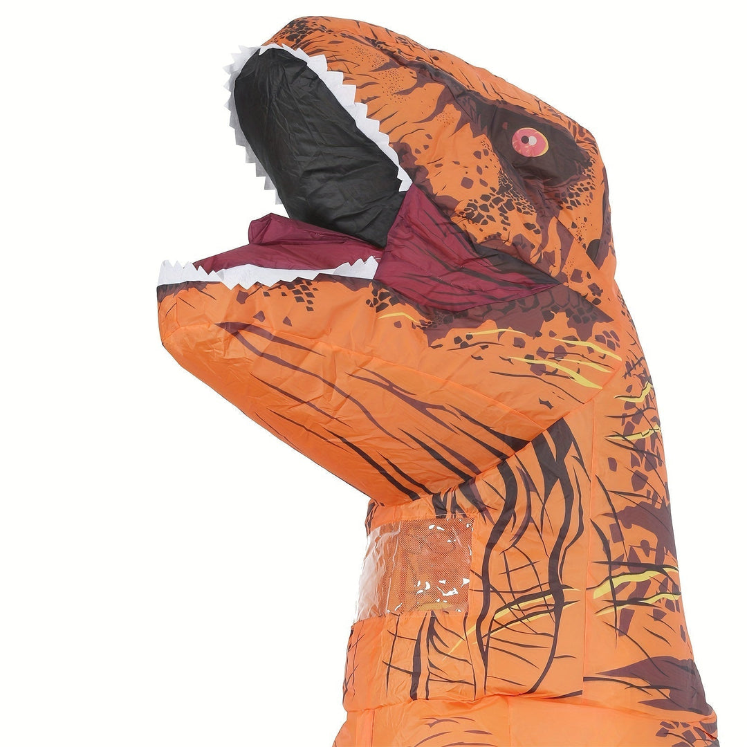 DinoKing Inflatable T-Rex Costume – Gigantic Unisex Suit with Fan | Bowlift