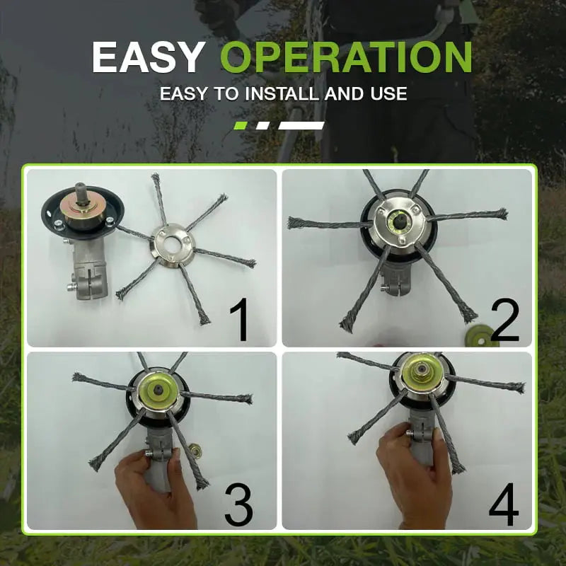 BowLift | Remove weeds like a pro – with the 6-inch steel brush head
