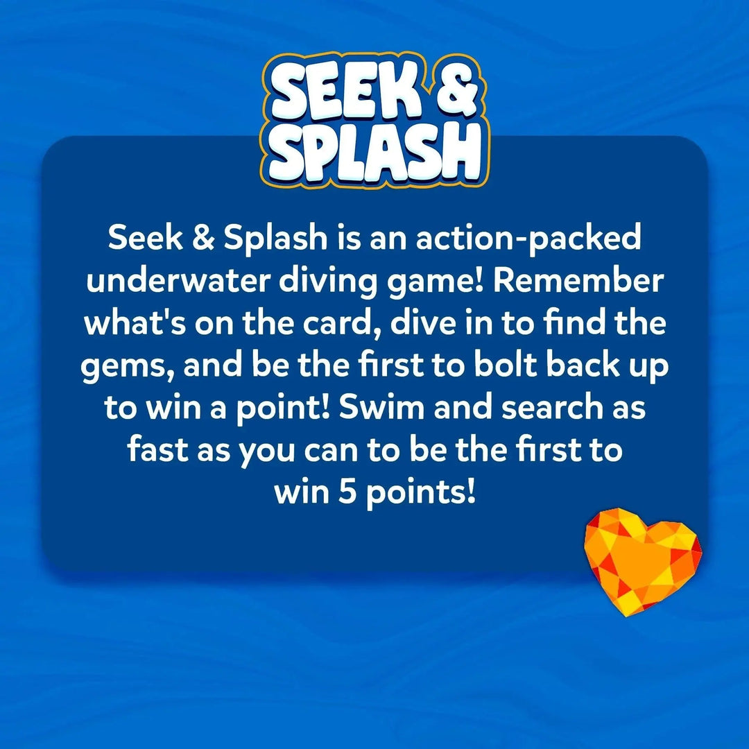 BowLift | Underwater Pool Treasure Hunt game with waterproof gems and cards
