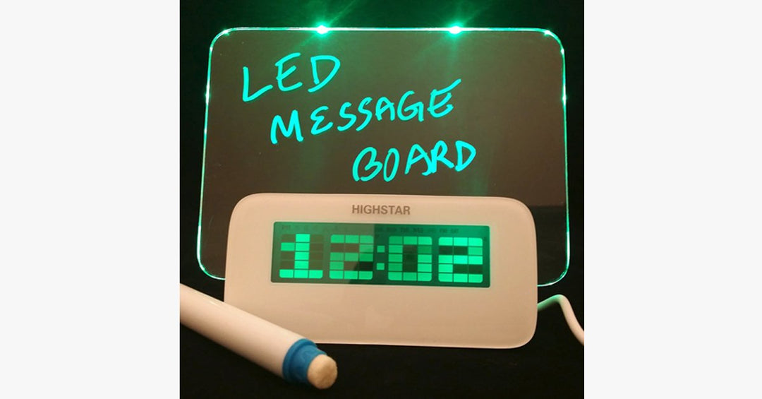 BowLift | LED message board digital clock – Add a premium look to your place