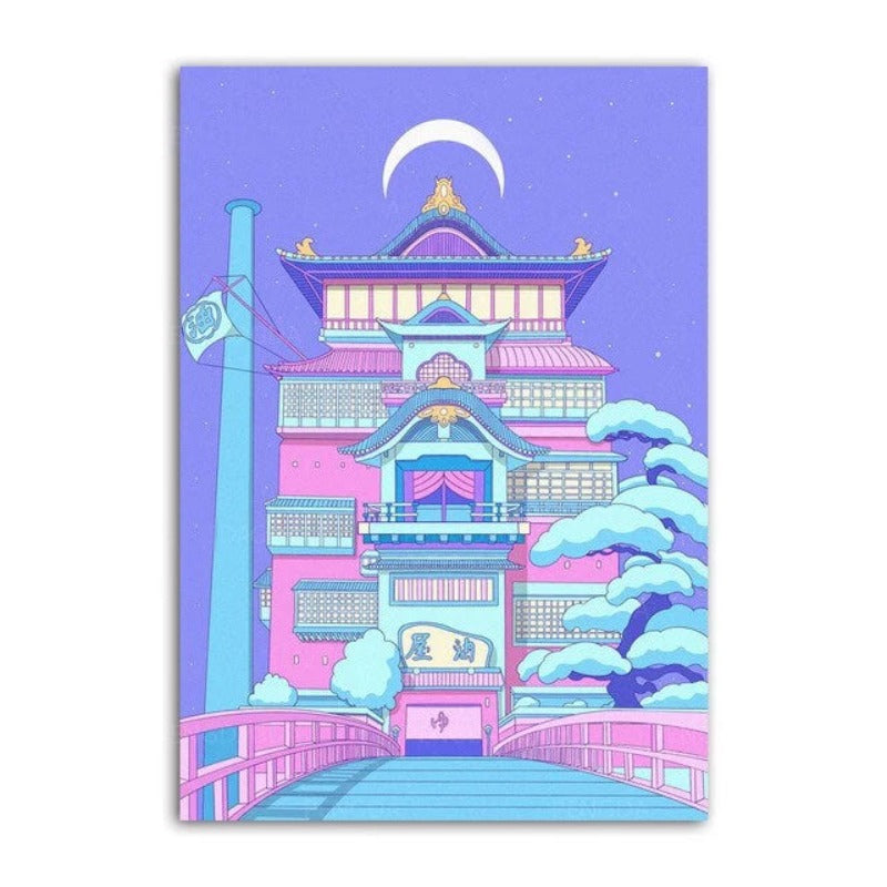 Japanese Royal House - Canvas Wall Art Painting | Bowlift