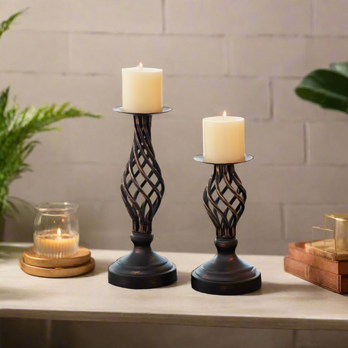 BowLift | NoirGlow – Modern Candle Holder for Elegant & Ambient Lighting