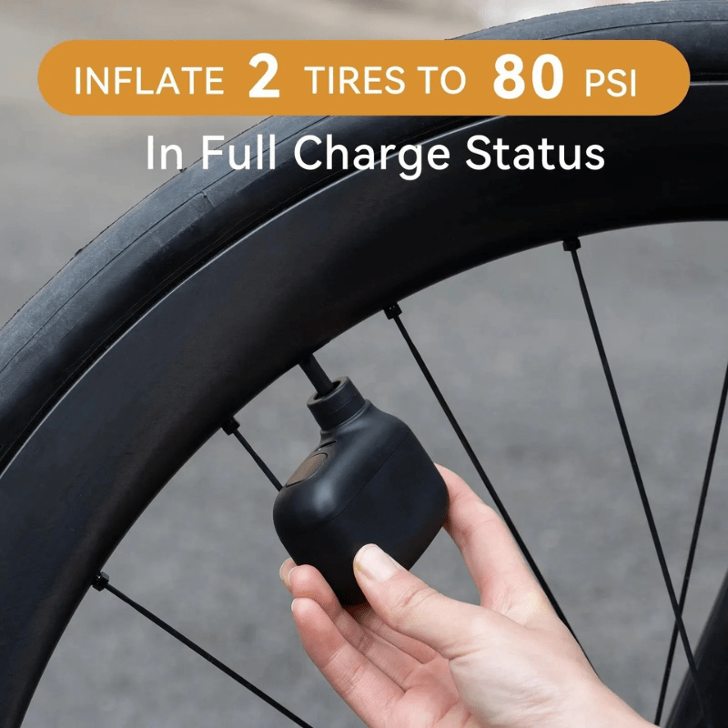 BowLift | Portable bike pump with 100 PSI & USB-C
