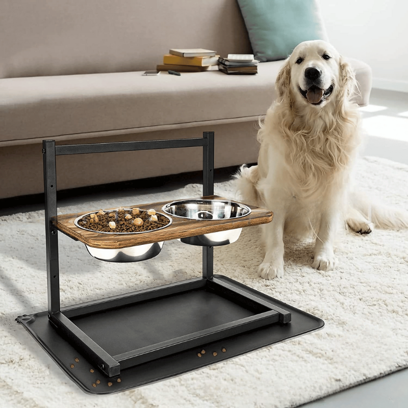 BowLift | Ergonomic Feeding Station made of Stainless Steel for Large & Medium Dogs
