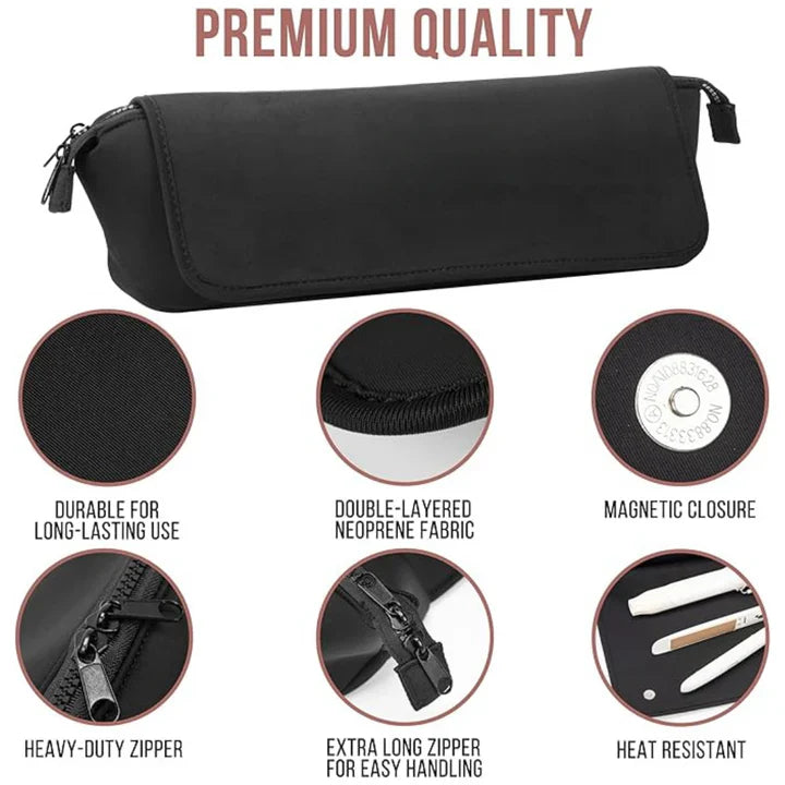 BowLift | 2-in-1 hair tool travel bag & heat-resistant mat