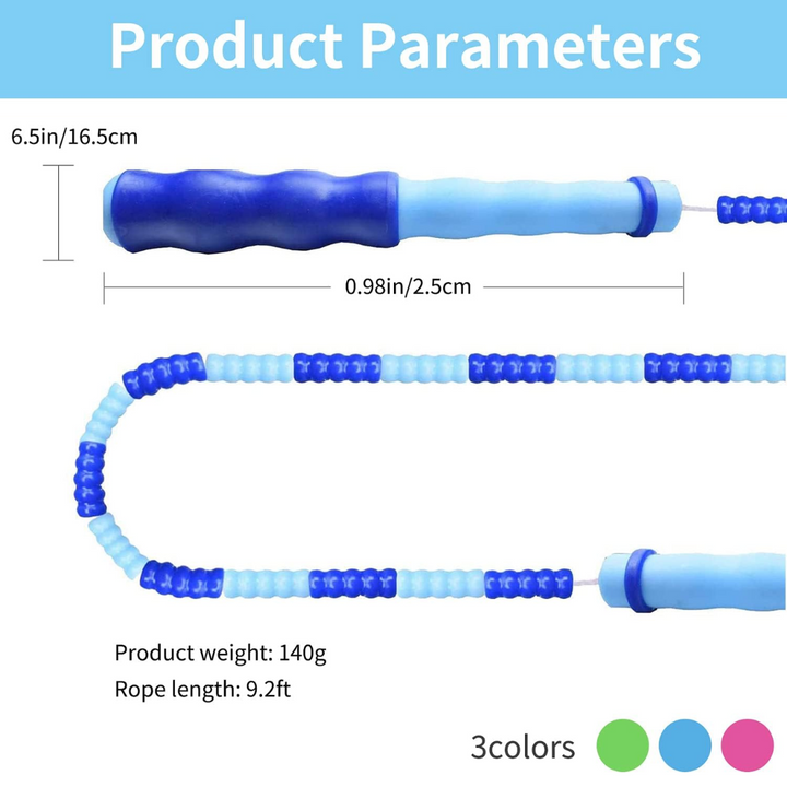 FlexiRope – Verstelbaar Beaded Springtouw voor Fitness Bowlift