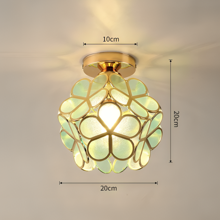 Retro Style PVC Ceiling Lamp – Flower Pattern for a Unique Look | Bowlift